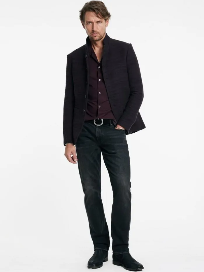 Best Sale John Varvatos ORCHARD SHIRT DARKPLUM