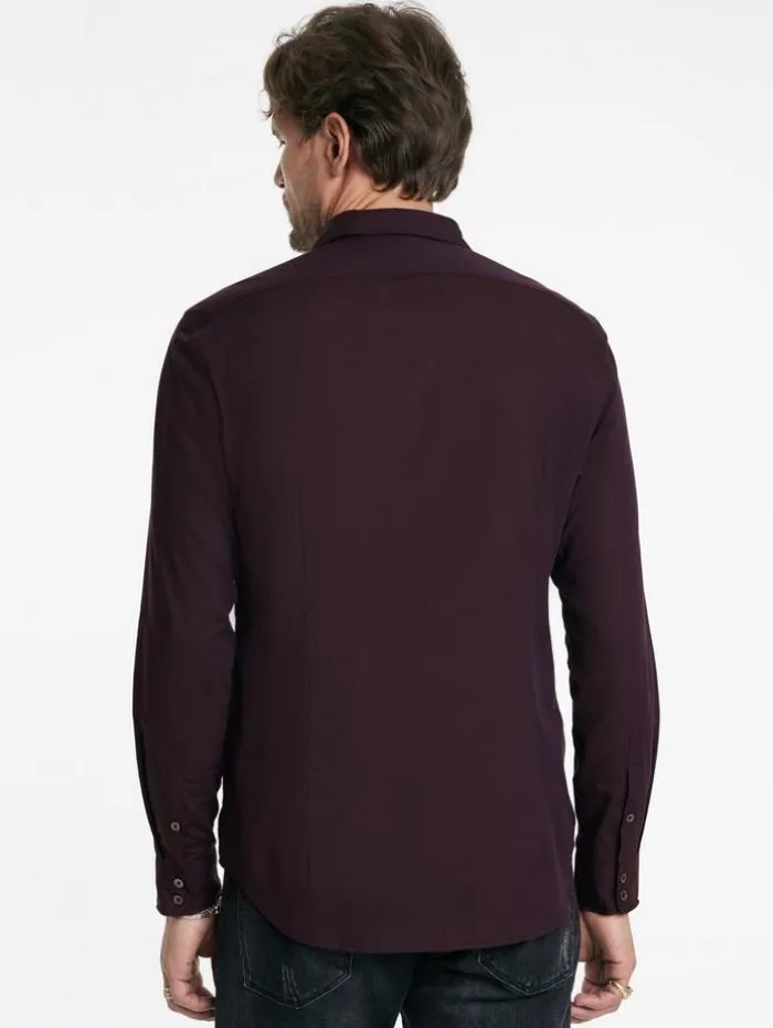 Best Sale John Varvatos ORCHARD SHIRT DARKPLUM