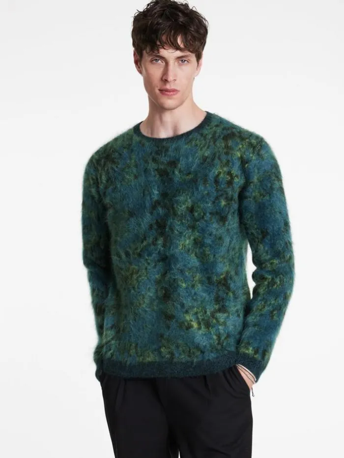 Fashion John Varvatos PALERMO SWEATER COBALT