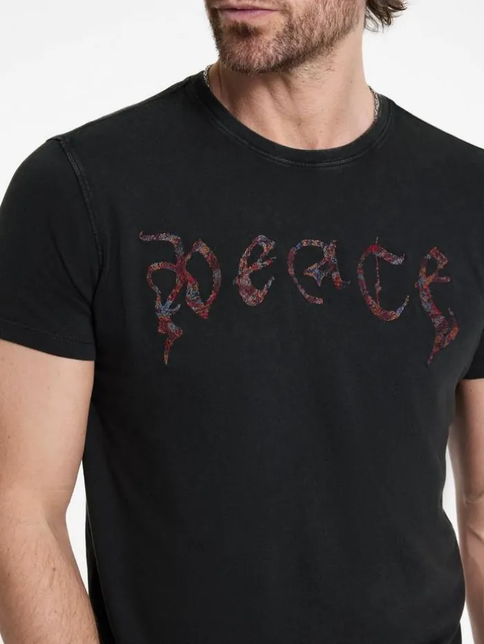 Sale John Varvatos PEACE TEE CHARCOAL