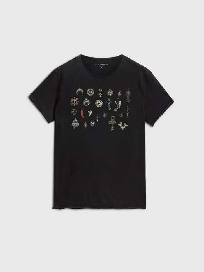 Sale John Varvatos PENDANTS TEE BLACK