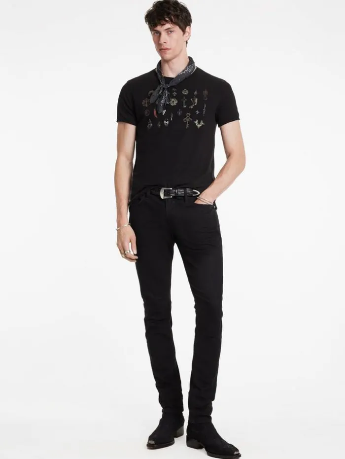 Sale John Varvatos PENDANTS TEE BLACK