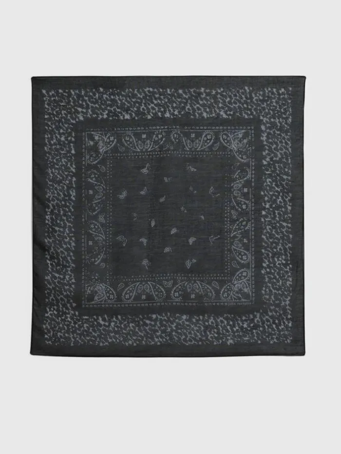 New John Varvatos ROCKINGHAM SCARF CARBON