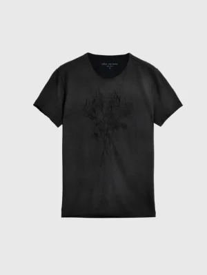 Outlet John Varvatos ROSES TEE BLACK