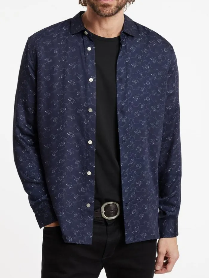 Best Sale John Varvatos ROSS SHIRT TWILIGHT