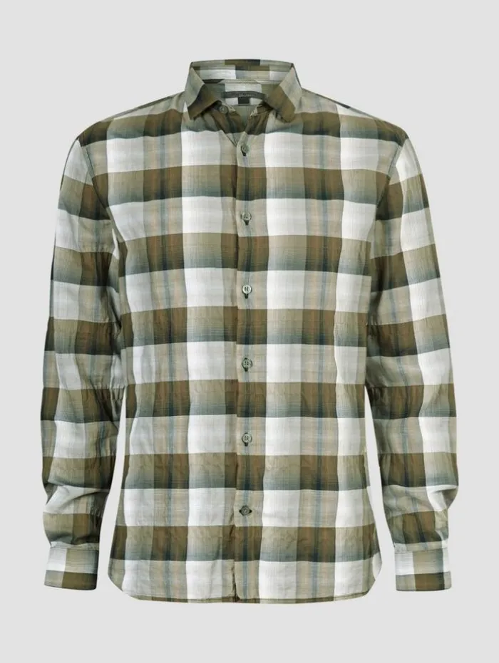 Fashion John Varvatos ROSS SHIRT BOTTLEGREEN