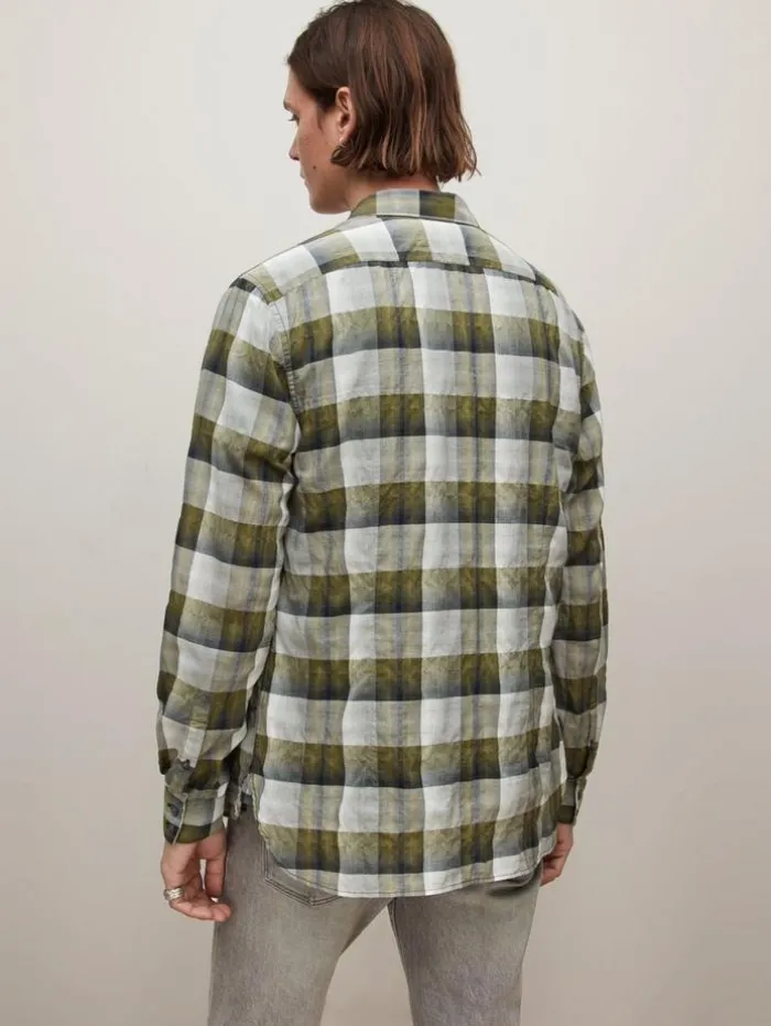 Fashion John Varvatos ROSS SHIRT BOTTLEGREEN