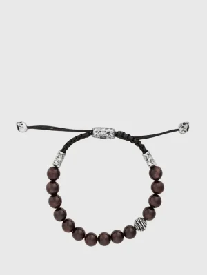Cheap John Varvatos SINGLE-STRAND BEADED BRACELET SILVER