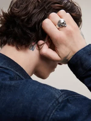 Best John Varvatos SKULL RING SILVER