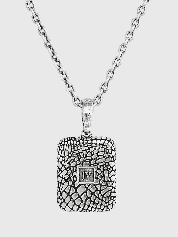 Best Sale John Varvatos SNAKESKIN PENDANT NECKLACE BLACK