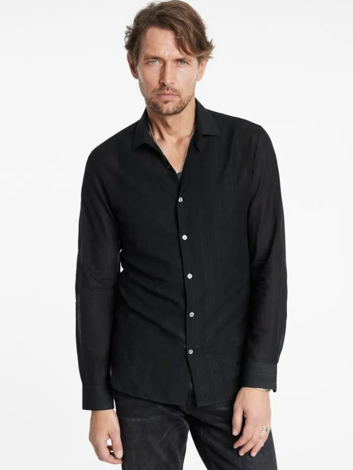 Store John Varvatos STELLA DRESS SHIRT BLACK