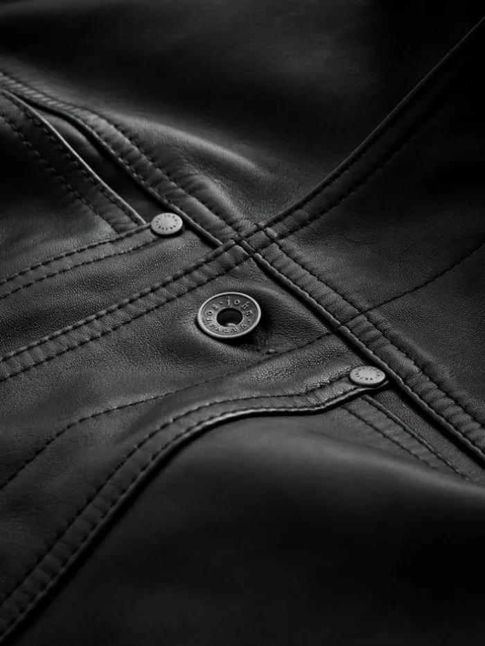 Sale John Varvatos TERRANCE TRUCKER JACKET BLACK