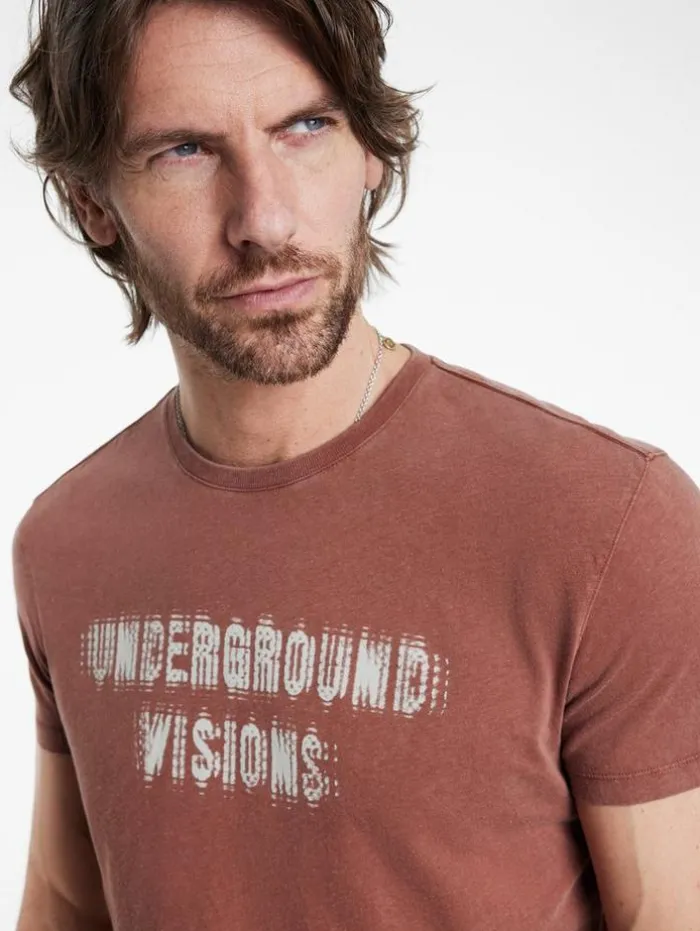 Best Sale John Varvatos UNDERGROUND VISIONS TEE GINGER