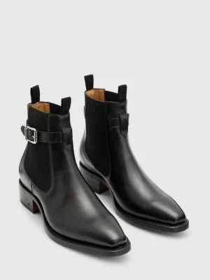 Discount John Varvatos WALKER BUCKLE CHELSEA BOOT BLACK