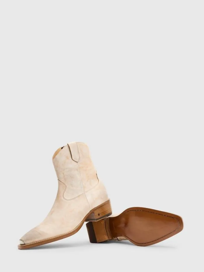 Flash Sale John Varvatos WALKER TIPPED WESTERN BOOT GREY/TAN