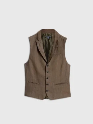 Best John Varvatos WOODWARD VEST CHAMOIS