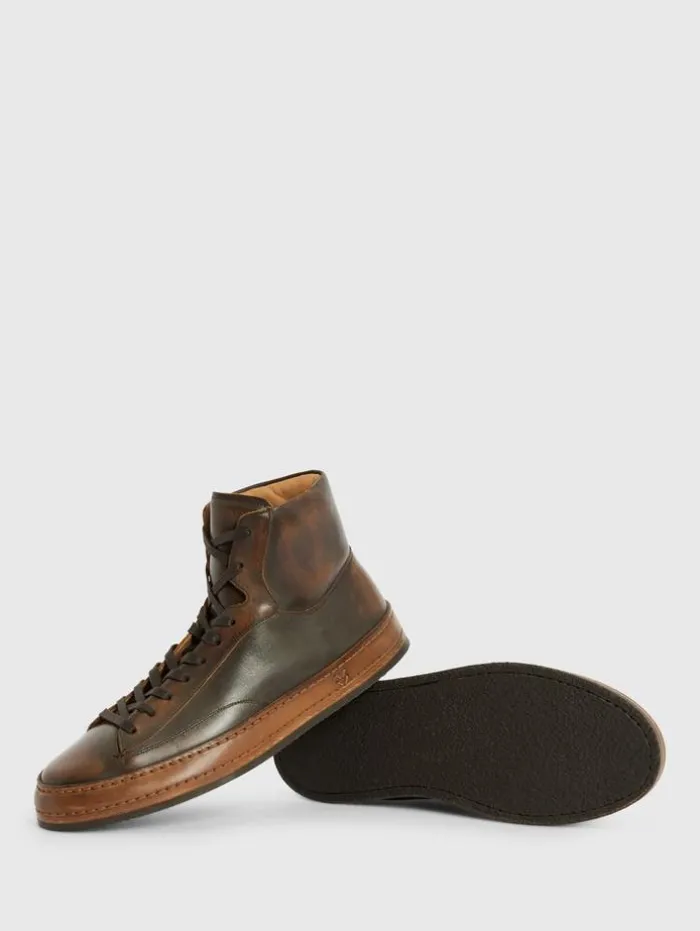 Fashion John Varvatos WOOSTER ARTISAN HIGH TOP WALNUT