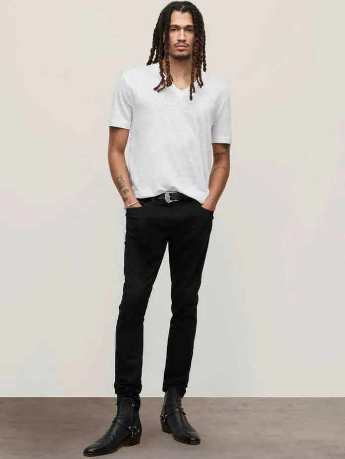 Outlet John Varvatos WOOSTER V-NECK WHITE
